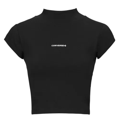 T-shirt Korte Mouw Converse WORDMARK TOP BLACK