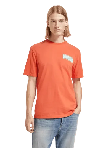 T-shirt met normale pasvorm en artwork - Maat S - Multicolor - Man - T-shirt - Scotch & Soda