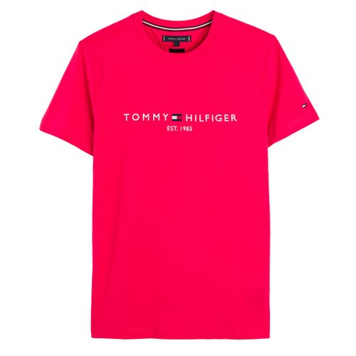 T-shirt met ronde hals Tommy Logo
