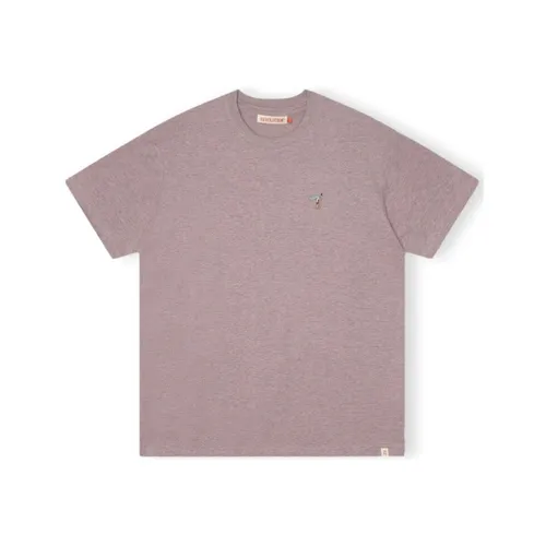 T-shirt Revolution T-Shirt Loose 1366 GIR - Purple Melange