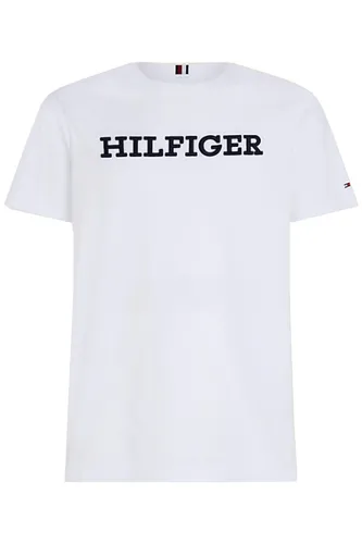 t-shirt Tommy Hilfiger wit ronde hals opdruk