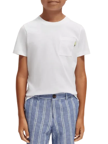 T-shirt van biologisch katoen met korte mouwen - Maat 8 - Multicolor - Jongen - T-shirt - Scotch & Soda