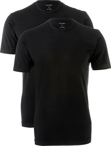 T-shirt van OLYMP (2-Pack) - O-neck - zwart