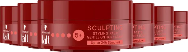 Taft - Sculpting Styling Paste - Haarstyling - Voordeelverpakking - 6 x 75 ml