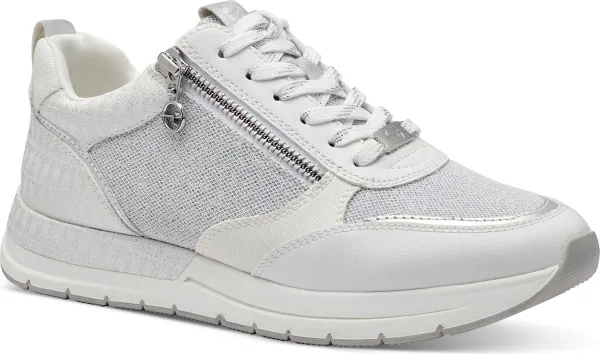 Tamaris Essentials Dames Sneakers - WHITE COMB