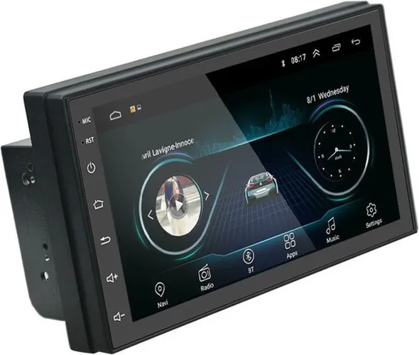 TechU™ Autoradio T123 – 2 Din – 7.0 inch Touchscreen Monitor – FM radio – Bluetooth & Wifi – AUX – USB – SD – Handsfree bellen – Incl. GPS Navigatie –...