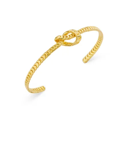 Textured Knot Open Bangle