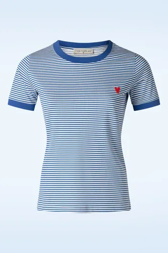 The Broader Horizon t-shirt in blauw en wit