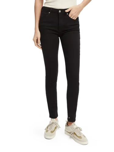 The Haut high-rise zwarte skinny jeans - Maat 26/34 - Multicolor - Vrouw - Jeans - Scotch & Soda
