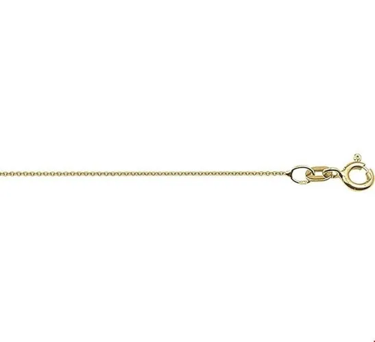 The Jewelry Collection Ketting Anker Rond 0,8 mm 42 cm - Goud