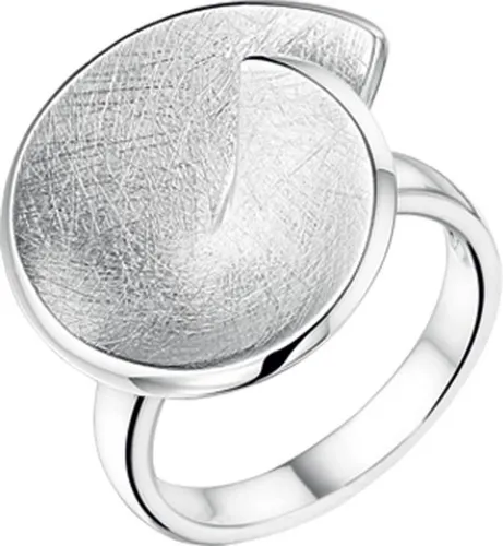 The Jewelry Collection Ring Gescratcht - Zilver Gerhodineerd