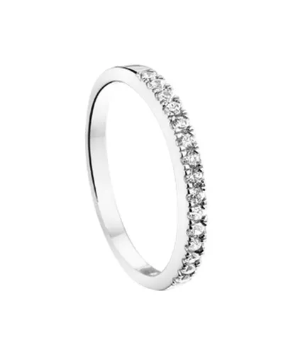 The Jewelry Collection Ring Zirkonia - Zilver
