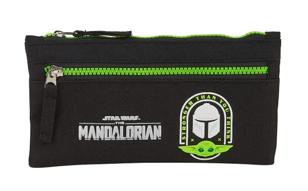 the mandalorian, zwart/fluorescerend groen, 290x140x150 mm,