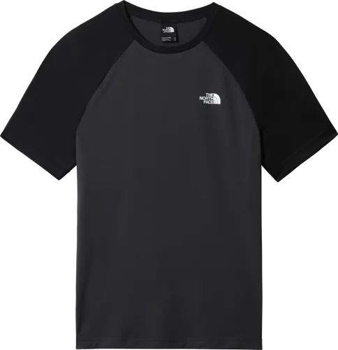 The North Face - Tanken Raglan T-shirt Heren - ASPHALT GREY/TNF BLACK