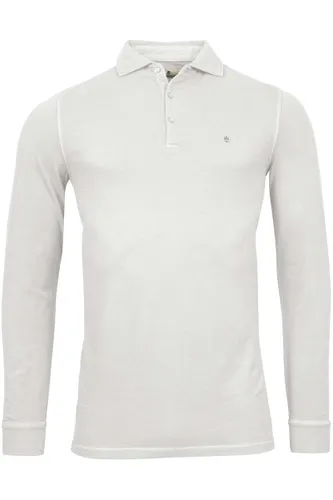 Thomas Maine Tailored Fit Polo shirt wit, Effen