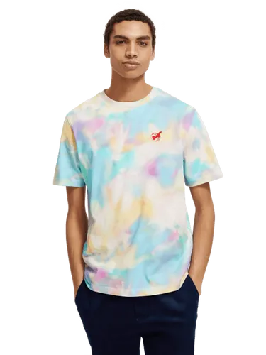 Tie-dye T-shirt met normale pasvorm - Maat L - Multicolor - Man - T-shirt - Scotch & Soda