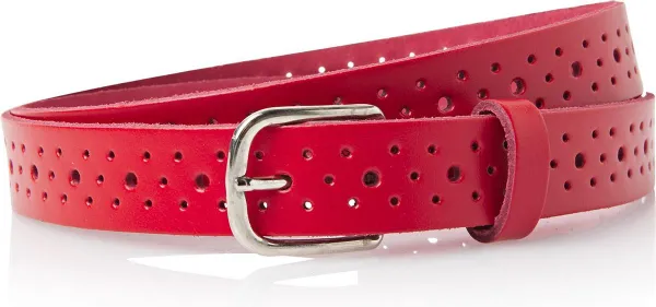 Timbelt Perfo Riem 2526 2.5 cm - Rood - One