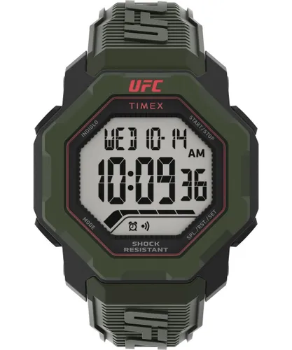 Timex UFC Knockout TW2V88300 Horloge - Kunststof - Groen - Ø 48 mm