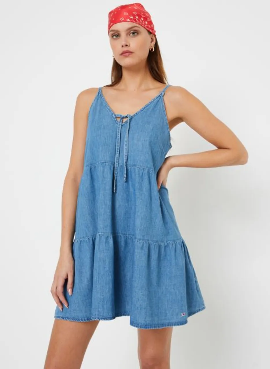 Tjw Tiered Chambray Dress by Tommy Jeans