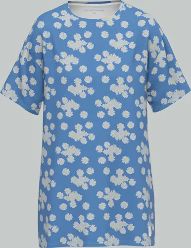 TOM TAILOR - Stretch Cotton - Dames Nachthemd - Blauw
