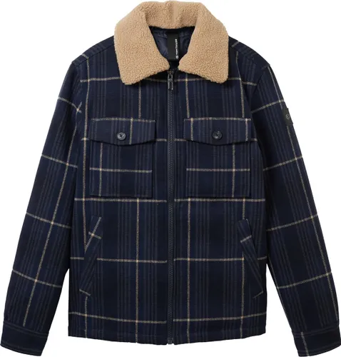 TOM TAILOR wool jacket with sherpa collar Heren Jas