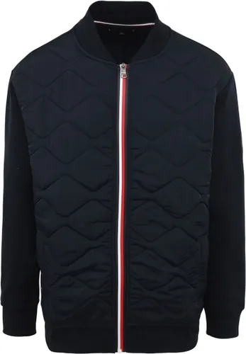 Tommy Hilfiger Big and Tall Bomber Quilted Jas Navy