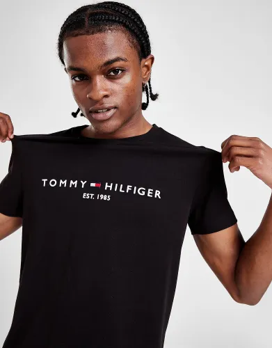 Tommy Hilfiger Core Embroidered Logo T-Shirt, Black