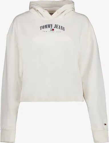 Tommy Hilfiger cropped dames hoodie - Wit