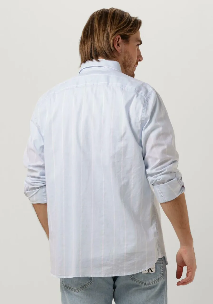 TOMMY HILFIGER Heren Hemden Oxford Stripe Rf Shirt - Blauw/wit Gestreept