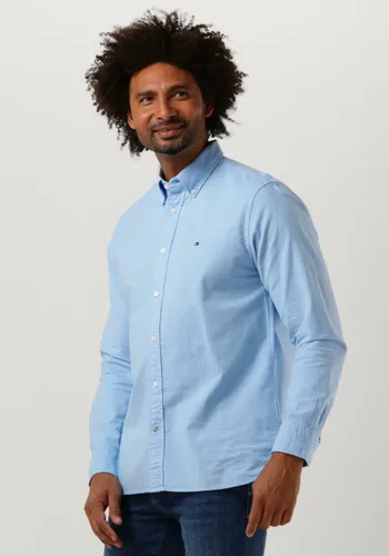 TOMMY HILFIGER Heren Hemden Pigment Garment Dye Rf Shirt - Lichtblauw
