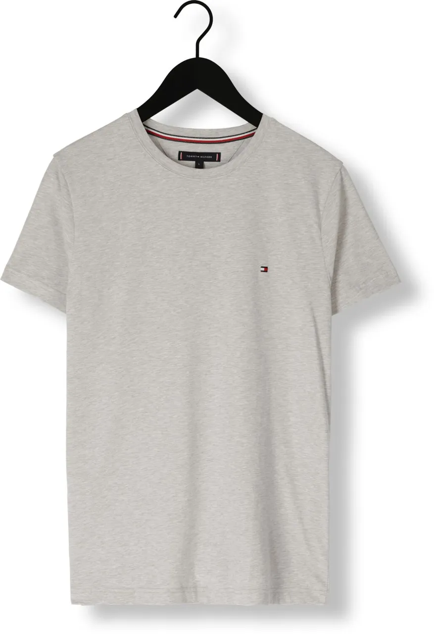 TOMMY HILFIGER Heren Polo's & T-shirts Core Stretch Slim C-neck - Grijs