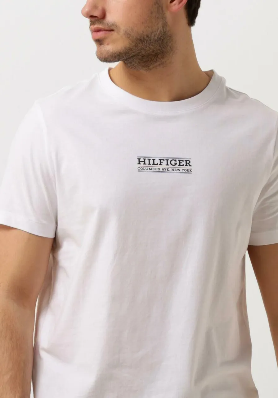 TOMMY HILFIGER Heren Polo's & T-shirts Small Hilfiger Tee - Wit