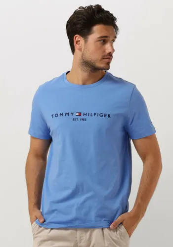 TOMMY HILFIGER Heren Polo's & T-shirts Tommy Logo Tee - Blauw