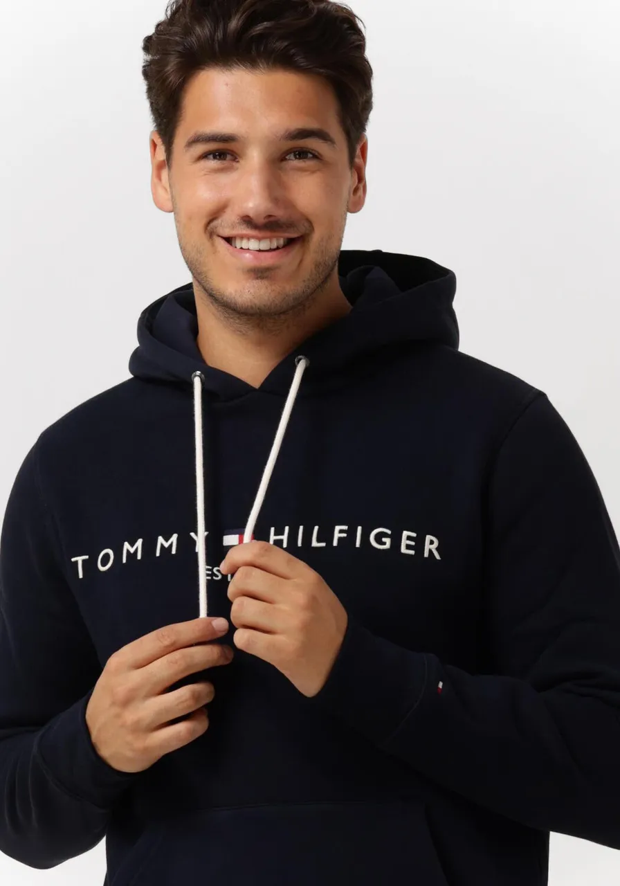 TOMMY HILFIGER Heren Truien & Vesten Tommy Logo Hoody - Donkerblauw