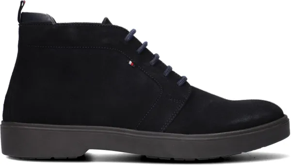 TOMMY HILFIGER Heren Veterboots Classic Hilfiger Suede Lace Boot - Blauw