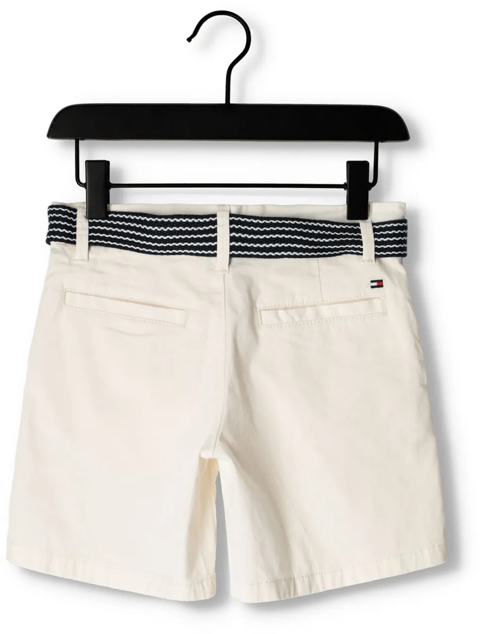 TOMMY HILFIGER Jongens Broeken Essential Belted Chino Shorts - Wit