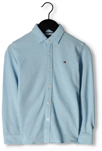 TOMMY HILFIGER Jongens Overhemden Stretch Pique Shirt L/s - Lichtblauw