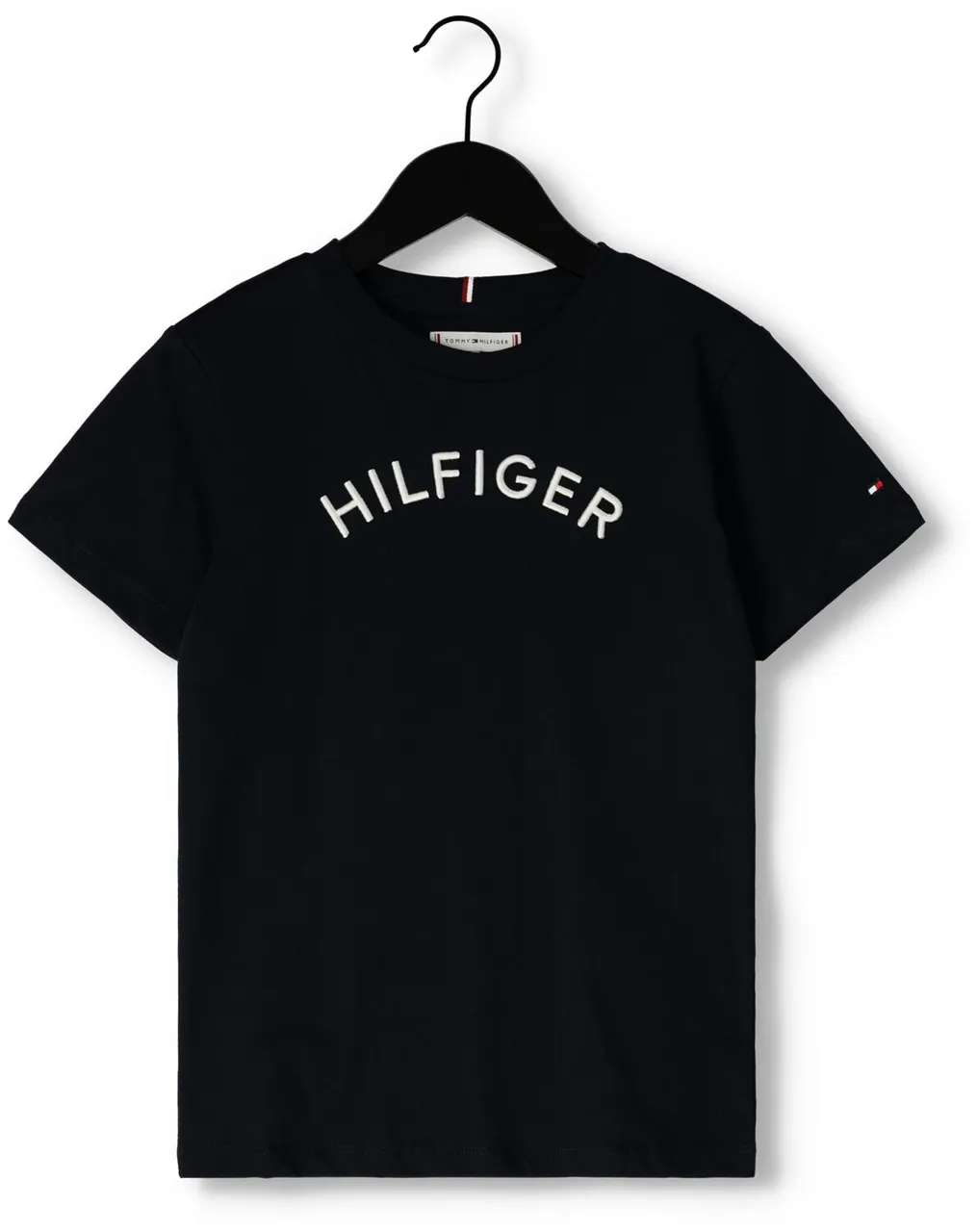TOMMY HILFIGER Jongens Polo's & T-shirts U Hilfiger Arched Tee - Donkerblauw