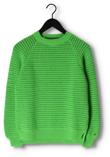 TOMMY HILFIGER Meisjes Truien & Vesten Crochet Sweater - Groen