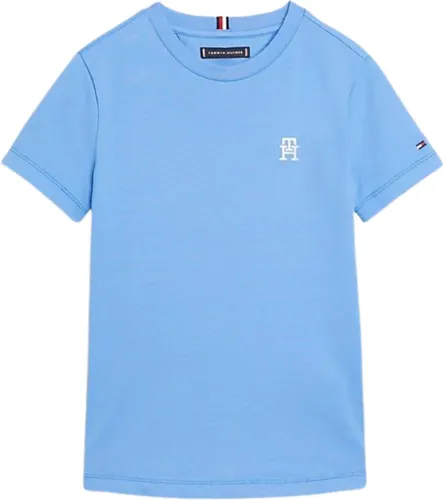 Tommy Hilfiger PIQUE MONOGRAM TEE S/S Jongens T-shirt - Blue