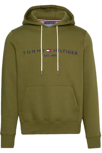 Tommy Hilfiger Regular Fit Hooded Sweatshirt groen, Effen