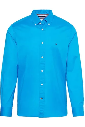 Tommy Hilfiger Regular Fit Overhemd aqua, Effen