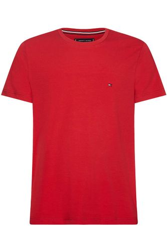Tommy Hilfiger Slim Fit T-Shirt ronde hals rood, Effen