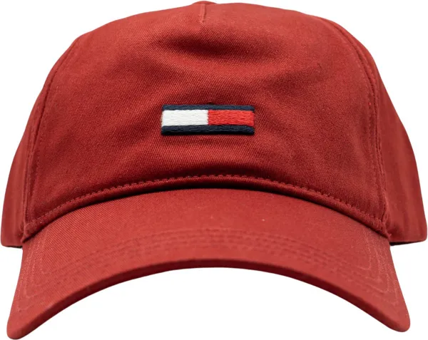 Tommy Hilfiger TJM Elongated Flag Cap Heren - Magma Red - One