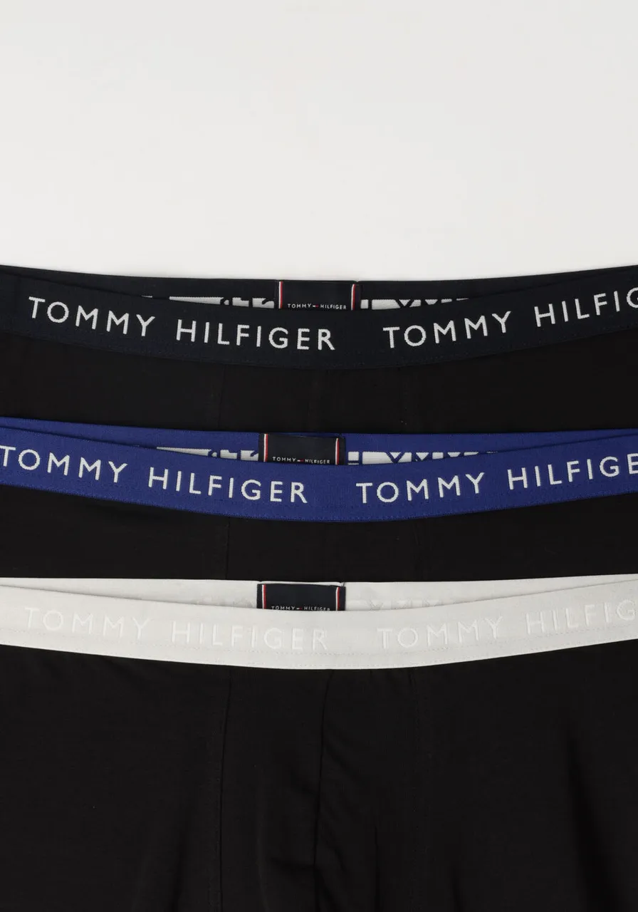 TOMMY HILFIGER UNDERWEAR Heren Boxershorts 3p Trunk Wb - Zwart