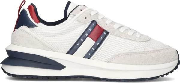 TOMMY JEANS Heren Lage Sneakers Tommy Jeans M Runner - Wit
