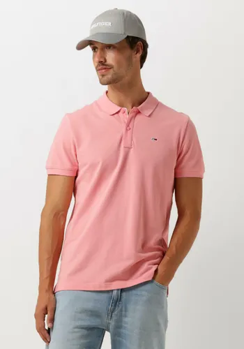 TOMMY JEANS Heren Polo's & T-shirts Tjm Slim Placket Polo - Roze