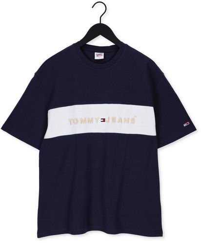 Tommy Jeans T-shirt TJM Printed Archive TEE Donkerblauw Heren