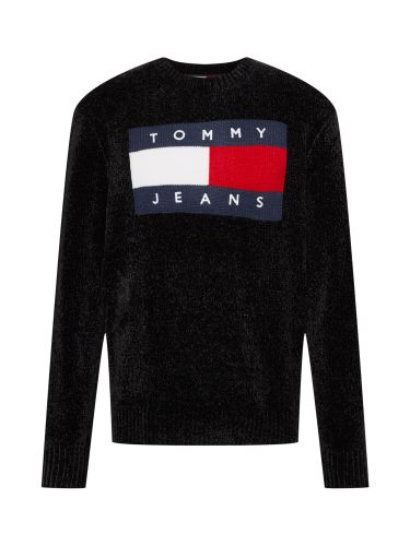 Tommy Jeans Trui 'Intarsia'  zwart / navy / rood / wit