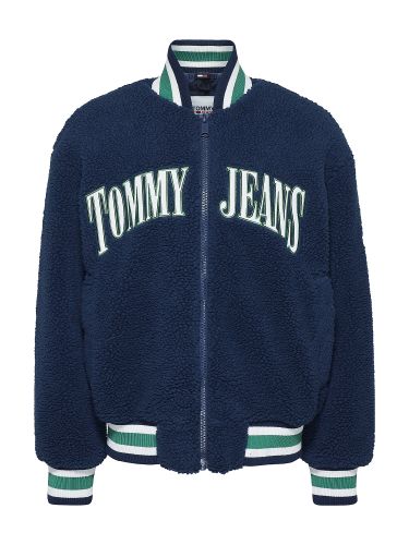 Tommy Jeans Tussenjas  marine / smaragd / wit